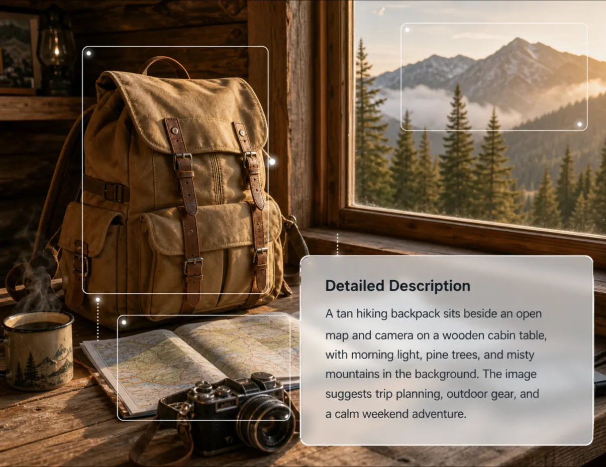 Example dashboard screenshot used to generate a detailed image description for documentation.